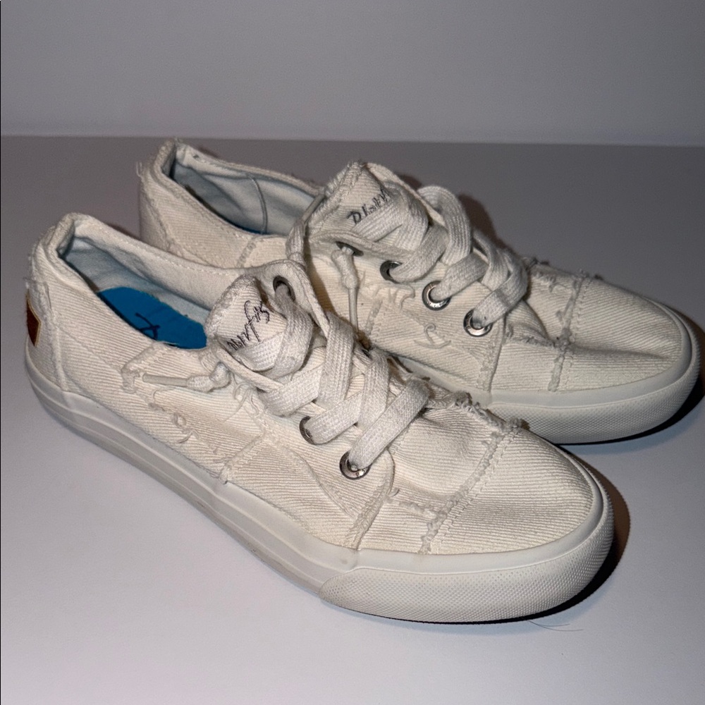 White Blowfish Canvas Sneakers